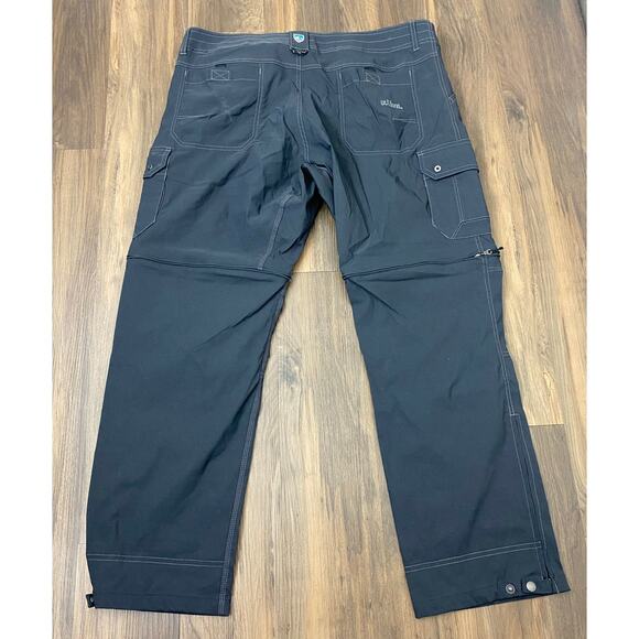 Men Kuhl Renegade Stealth Convertible hiking outdoor performance pants, 40x30 - Picture 3 of 6
